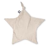 Julius Zöllner Schnuffeltuch aus 100 Prozent Musselin-Baumwolle, 35 cm, OEKO-TEX STANDARD 100, Made in Germany, Sand
