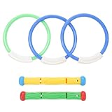 Alasum 5er Set Bunte Tauchstäbe Unterwasser Tauchspielzeug Für Schwimmring Tauchspielzeug Für Den Pool Ideales Wasserspielzeug Für Sommeraktivitäten