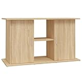vidaXL Aquariumständer, Aquarium Unterschrank mit viel Stauraum, Aquarium Tisch mit Stabiler Oberplatte, Aquariumschrank Aquarium Halter, Sonoma Eiche Holzwerkstoff