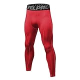 Generisch Kompressionshose Herren Laufhose Lang Sport Leggings Atmungsaktiv Tight Fitness Funktionswäsche Unterhose Lang für Männer Workout Sport Leggings Lange Running Hosen Strumpfhosen