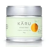 Matcha KĀRU Itsutsu – Reines Ceremonial Grade Matcha Pulver aus Japan – Handgepflückt – 1. Ernte (Ichibancha) – Lebendig & Frisch, 30g