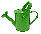 Home It® Kinder-Gießkanne für kleine Gartenfreunde – Perfekt für Familien mit Garten, 0,6 Liter, aus Metall in fröhlichem Limettengrün, Lime