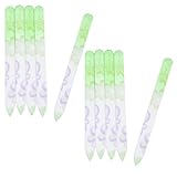 FIXOSHEE 10 Stück Bedruckte Glasnagelfeilen Tragbare Fingernagelfeilen aus Robustem Glas Leichte Manikürefeilen für Unterwegs Polierfähig und Verschleißfest Geeignet für Naturnägel