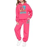 67 Pullover Kinder - Jogginganzug Kinder Trainingsanzüge für Jungen Mädchen 2 teiliges Set Kapuzenpullover und Jogginghose Set Jogginganzüge Mode Lässige Trainingsanzug Sportanzug Sportbekleidung