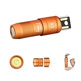OLIGHT iMini 2 Mini LED USB-Aufladbare Taschenlampe Schlüsselhänger mit magnetischen Basis, 50LM 19,5g EOS Schlüsselbund Handlampe, IPX6 Kleine Flashlight für Camping, Outdoor, Notfälle Orange