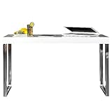 riess-Ambiente Design Konsole White Desk 120cm weiß Hochglanz Bürotisch Computertisch Flurtisch Tischplatte inkl. Gestell Konsolentisch Ablagetisch Ablage