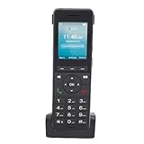 Fockety Schnurloses Telefon, 4G LTE WiFi VoIP-Heimtelefon mit 2,4 Zoll großem Display, großen Tasten, Bluetooth und Anrufer-ID-Ansage, Festnetztelefon für Zuhause, Büro, Geschäft (EU -Version)