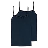 Uncover by Schiesser - Damen - Spaghettitop - 2er Pack (3XL Dunkelblau)