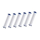 CRILSTYLEO 6PCS Hochdruck Duschfilter Mit PP Baumwollkern Ersatzfilter Für Wasseraufbereitung Effektive Filtration Für Reines Duschwasser