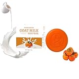 Persimonen Ziegenmilchseife,Natürliche Persimonenseife, Ziegenmilch Feststoffseife,Körpergeruch Reduzieren und Langlebiger Duft dauern-Geeignet für alle Hauttypen (1)