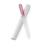 Manicare Nagelfeile aus Glas, zum Formen und Stylen von Nägeln, starke Glasfeile für Natur- und Kunstnägel, doppelseitig, inkl. Schutzhülle, perfekt für Maniküre zu Hause oder unterwegs