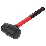 DOITOOL Installationshammer Konstruktion Einsteller Polsterwerkzeuge Gerüst Holzhammer Auto bodeneinbaudose craftsman werkzeug bastelbedarf doppelseitiger Hammer Gummihammer Hammer Black