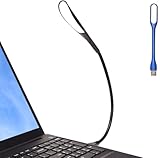 EBYPHAN Dimmbare USB-Lampe, Mini-USB-Licht für Laptop, Flexible Tastatur-Licht für PC Computer(14-LED-Perle, 3-Stufig Einstellbare Helligkeit, EIN-/Aus-Touch-Schalter, Schwarz)