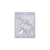 Kunststoff-Zeichenvorlagen, Kunststoff-Zeichenschablone, Vogelform, Malvorlagen, wiederverwendbare Sprühfarbe, Form für Papier, Journaling, Karten, DIY, Basteln, Sammelalbum, Malen