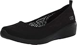 Skechers Damen Arya - Airy Days Geschlossene Ballerinas, Black Crochet Trim, 38 EU