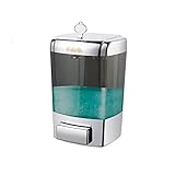 Seifenspender mit Pumpe Wandspender mit großem Kapazitäts-Seifenspender, Nicht perforierter Seifenspender, Hotel-Badezimmer-Spender, geeignet for Duschgel und Shampoo