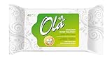 OLA Feuchtes Toilettenpapier mit Kamillenextrakt und Milchsäure - spülbar - Kombination aus feuchtem Papier und Feuchttuch - reinigt den Intimbereich - für empfindliche Haut - 40 Stück