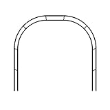 Metallgartenbogen mit Rankgitter aus pulverbeschichtetem Stahl, witterungsbeständig für Kletterpflanzen und Rosen