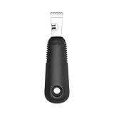 OXO Good Grips Zitronenreibe und Zestenreißer mit Schälmesser, Schwarz