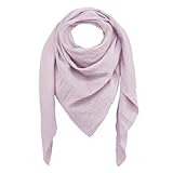 beifon Halstuch Damen Herren Musselintuch Baumwolltuch, Musselin Tuch Dreieckstuch Damen, Halstücher für Damen Damenhalstuch Herrenhalstuch Schal Männer Frauen Scarf Women (Dreieck, lila)