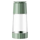 Verstellbare Gewürzmühle, nachfüllbare Pfeffermühle, Gewürzmühle für Küche, Salz- und Pfeffermühlen-Set kostenlose Mühlenablage, helles Licht, einstellbare Grobheit für Küche