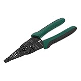 Veemoon Professionelle 8 Zoll Kabelzange Crimpzange Abisolierzange aus Robustem Stahl für Hausstromkreis Fahrzeugkabel mit Ergonomischem Griff und Präziser Abisolierung