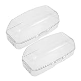 CONGARTENO 2 Stück Schwimmbrillen Box Transparent Staubdicht Hartschale Schwimmbrillen Aufbewahrungskoffer Taucherbrillen Behälter Leicht Tragbar Für Erwachsene