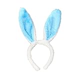 Junhasgood Kosmetik Stirnbänder Rabbit Friseur Haarreif Kinder Erwachsenenzubehör Haarreif Ohr Haarreif Haarband Samt (Sky Blue #3, One Size)