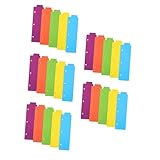 Lurrose 5 Sätze Ordner-lesezeichen Buchmarker Buchmarkierungen Kleiner Ordner Mit Trennwänden Ordner-trennzeichen-lesezeichen Gestanzte Ordnerteiler Farbige Seitenmarkierungen 5 Stück * 5