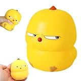 Stressball, Anti Stressball für Erwachsene und Kinder, Super Groß Anti-Stress-Ball-Spielzeug, Kleines Gelbes Huhn Fidget Spielzeug, Ideal für Büro, Schule und Rehabilitation