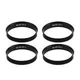 JNNJ 4 Stück Zentrierringe Kunststoff, Auto Nabe Zentrische Ringe, Radbohrung Mitte Abstandshalter Nabenringe 66.45 MM OD auf 57.1 MM ID, Geeignet Pkw, Geländewagen