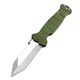 Klappmesser 9.45' taschenmesser robust hoher härte stahl CTS-XHP Tanto & grün G10, Outdoor Edc Messer Survival Jagdmesser, tragbare camping messer, Scharfes Einhandmesser mit clip, Geschenk für Männer