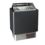 Saunaofen, Schwitzsaunaofen mit interner Steuerung und externer Steuerung, Trockendampfofen, gewerblicher Haushalt, kleine Trockendampfmaschine aus Edelstahl(8k22)