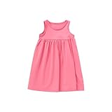 Vguukv Clearance of Sale Toddler Baby Girls Summer Dresses Teen Girls Smocked Sleeveless Sundresses Loose Casual Tunic Dress Size 12Months-8Years 2025 Happy New Year