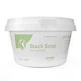 Fatima's Garden Olivenöl Schwarze Seife - Natürlicher Reiniger, 250g