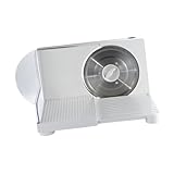 FLCPJGV Fleischschneidemaschine Elektrisch Küchenschneider Edelstahl Aufschnittmaschine Allesschneider Brotmaschine mit Einstellbarer Stärke Und Kompaktem De