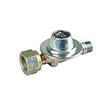 CFH Propan Druckregler Gasflasche DR 114 2,5 bar - Gasdruckregler - Eingang G.5 und Ausgang H.6 3/8' gemäß EN 16129, Durchfluss 6 kg/h
