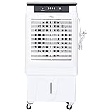 Gecheer 3-in-1 Luftkühler Luftbefeuchter Luftreiniger Klimagerät Mobile Klimaanlage Für Luftkühlung, Ventilation, Befeuchtung, 3 Geschwindigkeiten einstellbar, Weiß und Schwarz 480x340x980 mm 120 W