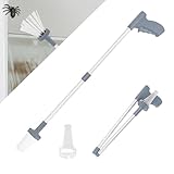 Spinnenfänger Spider Catcher Insektenfänger Extra Long Spider-Catcher Handgehaltener Spinnengreifer mit Klappgriff, Geeignet zum Sicheren Fangen und Freilassen von Spinnen, Kakerlaken und Wespen