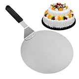 Gwtdtoad Pizzaschieber, Edelstahl Pizzaschaufel Spatel, Runder Teigschaber Küchenwerkzeug Tortenheber Für Küche Restaurant Haushalt Kochen Servieren