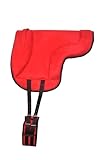 Pony-Pad für Pferde, mit kostenlosem Gurt, hohe Dichte, Schwarz und Braun (rot)