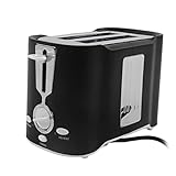 AMONIDA Kaffeemaschine, Kaffeemaschine für EU-Stecker 220 V Pequeno Mini Aço Inoxidável para Economia de Espaço für den Gebrauch Doméstico No café da manhã (Schwarz)