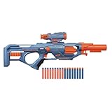 Nerf Elite 2.0 Eaglepoint RD-8 Blaster, 8-Dart Trommel, abnehmbares Fernrohr und Abnehmbarer Lauf, mit 16 Nerf Darts und Bolzen, 27 Meter Schussweite