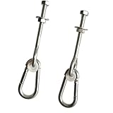 Metall-Schaukel-Set für den Außenbereich, wetterbeständig, zum Aufhängen für Balkon, 300 kg Tragkraft, perfekt für Erwachsene und Kinder, robust und gestaltet, 2 Stück