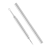 Edelstahl Lanzettennadel Akne, Mitesserentferner Komedonenquetscher, Mitesserentferner MilienöFfner, Pickel Pinzette Mitesser Entferner, Pickelentferner Werkzeug zum Pickel DrüCken