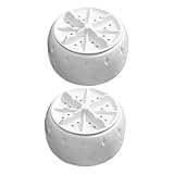 CHILDWEET 2st Waschmaschine Mini-usb-geschirrspüler Miniwaschen Mini- -turbinenwaschanlage Kleine Spülmaschine Handgeschirrspüler Mini-gadgets Turbinenscheibe Weiß Plastik