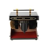 Schuhputzmaschine 60W Vollautomatischer Schuhputzer, Schuhputzautomat Polierer Elektrisch Reinigungsbürste mit 2 Bürsten Ausgestattet intelligentes Induktionspolieren Schuhputzmaschine für Hotels