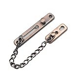 1PCS verdickte Edelstahl solide Sicherheitsbolzen Tür Sicherheitsschutzkette for Schlafzimmer, Hotel, Gastfamilie(Brown-B)