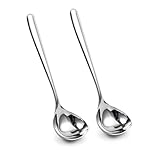 IMEEA Soßenkelle klein 2er Set 20,5cm Soßenlöffel aus hochwertigem Edelstahl SUS304, rostfrei & spülmaschinengeeignet, Schöpfkelle für Soßen und kleine Portionen