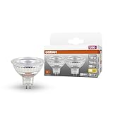 OSRAM Niedervolt-LED-Reflektorlampen MR16 mit Retrofit-Stecksockel. Produkteigenschaften: LED-Alternative zu Niedervolthalogenlampen, 2-pack, 2700k Warmweiß